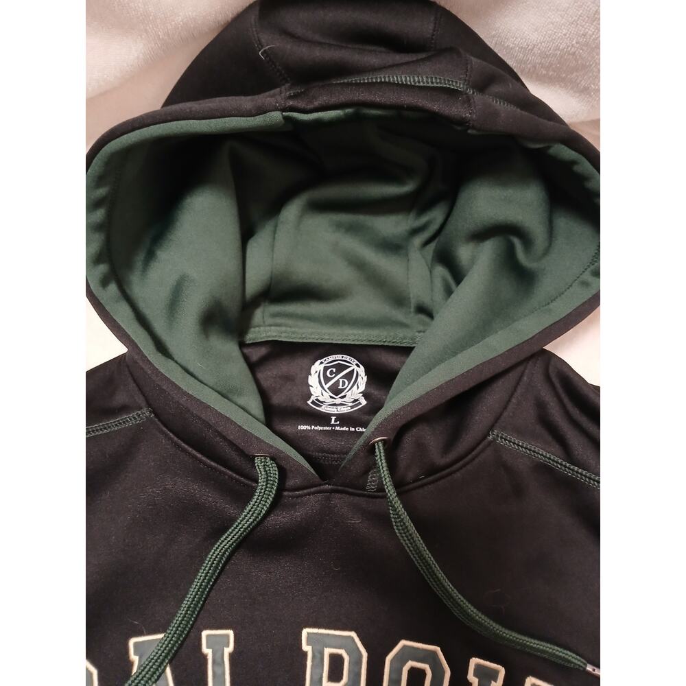 Cal Poly Mustangs Hoodie Sweatshirt L Black Embroidered Logo University Unisex - Picture 14 of 16